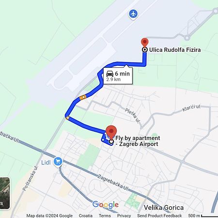 Fly By Suite - Zagreb Airport - 0-24H Self Check In&Out - Parking On Site Velika Gorica Exterior foto