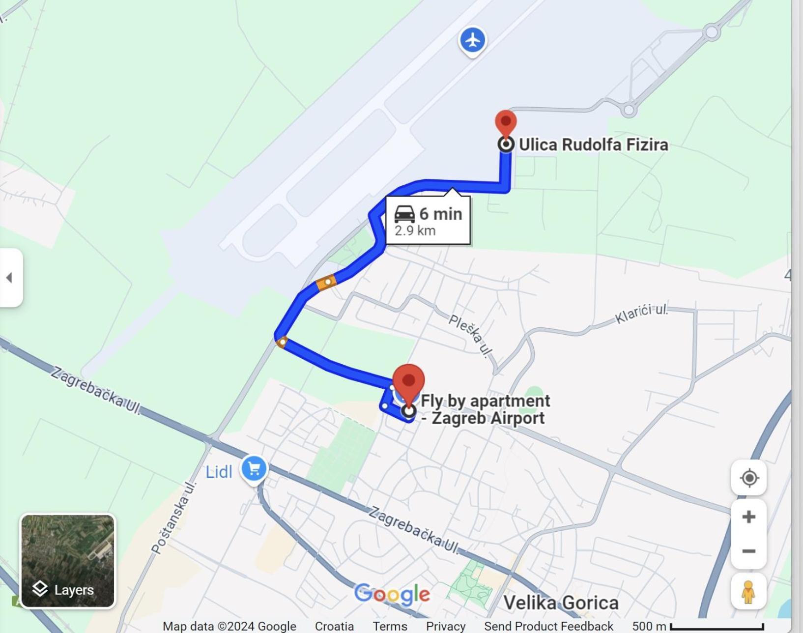 Fly By Suite - Zagreb Airport - 0-24H Self Check In&Out - Parking On Site Velika Gorica Exterior foto